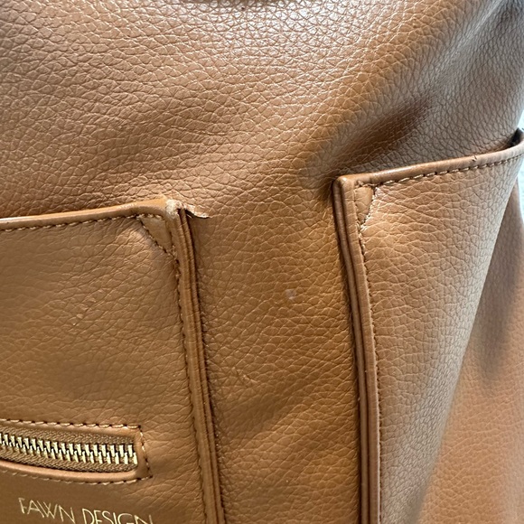 Fawn Design Cognac Original Brown diaper bag backpack infant baby newborn - Picture 7 of 9